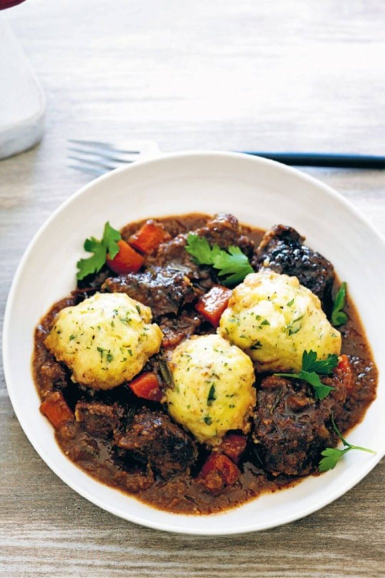 Slow Cooker Beef And Guinness Stew With Buttermilk Dumplings Easy