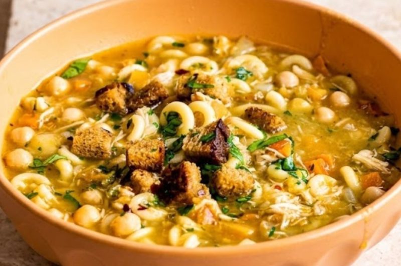 Slow Cooker Chicken Carcass Soup