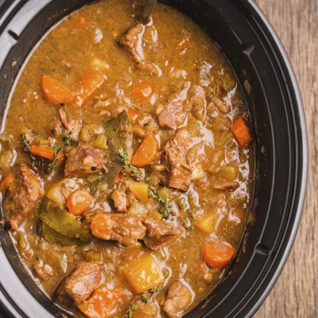 Slow Cooker Irish Stew with Beef and Guinness
