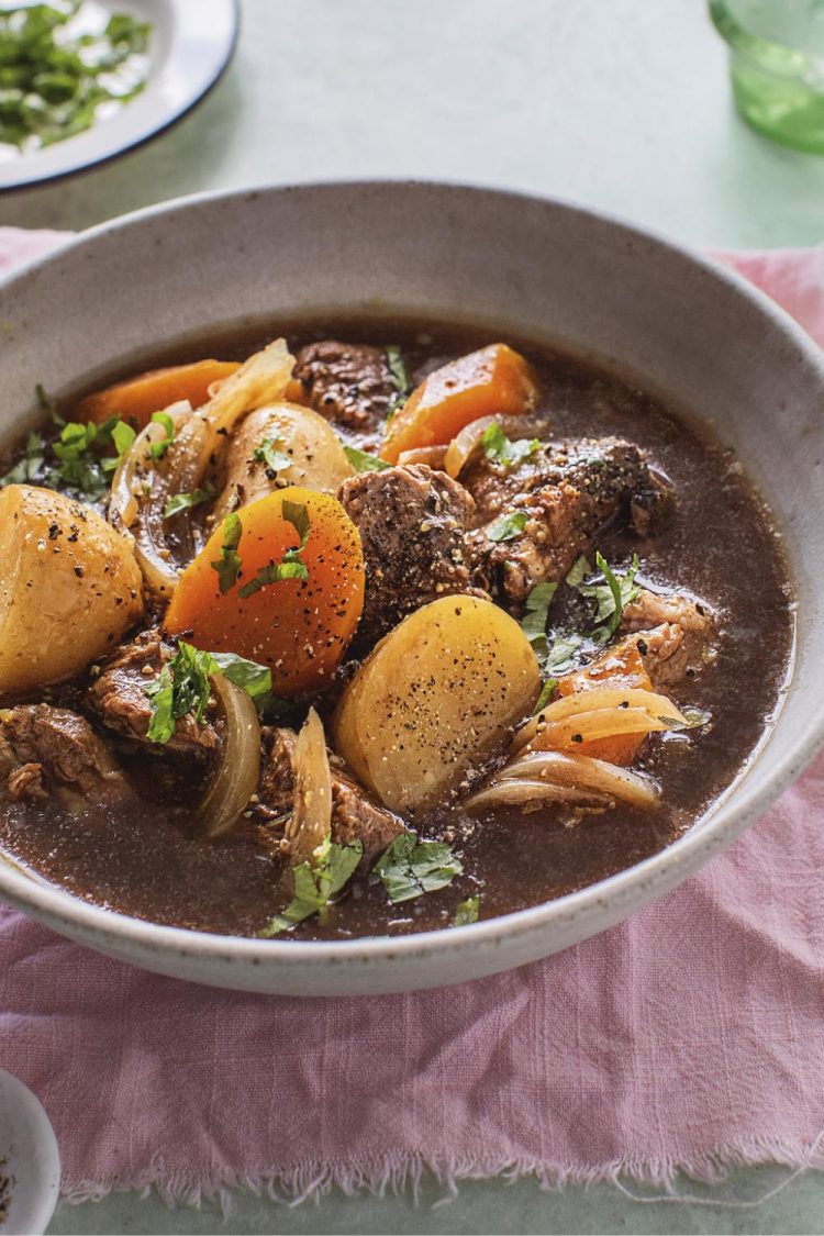 Slow Cooker Irish Stew with Beef and Guinness - Easy Peasy Slow Cook