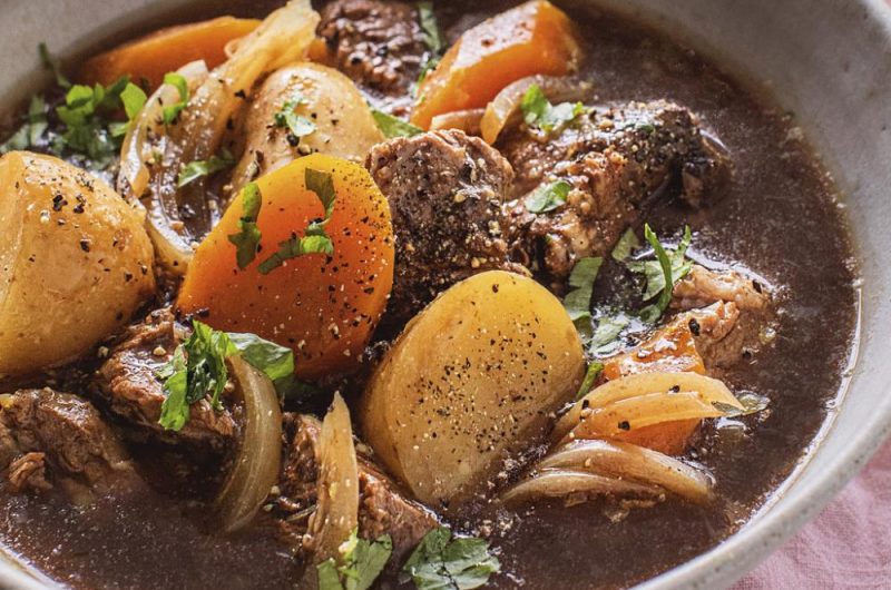 Slow Cooker Irish Stew with Beef and Guinness