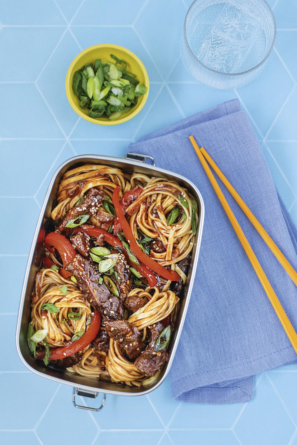 Spicy Slow Cooker Honey Chilli Beef Noodles