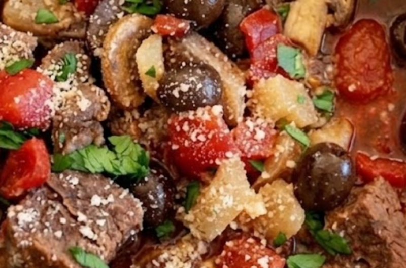 Slow Cooker Mediterranean Beef Stew