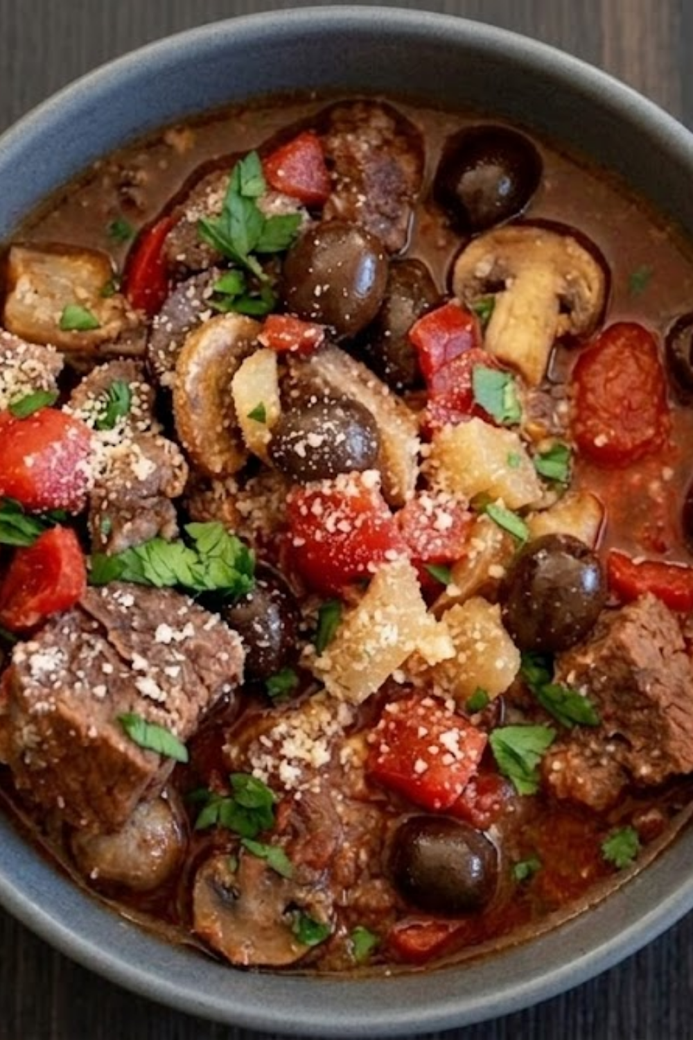 Slow Cooker Mediterranean Beef Stew