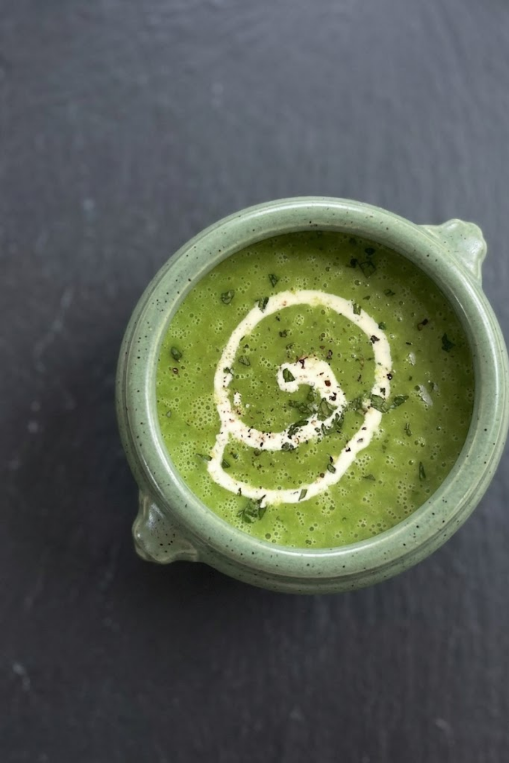 Slow Cooker Pea and Mint Soup