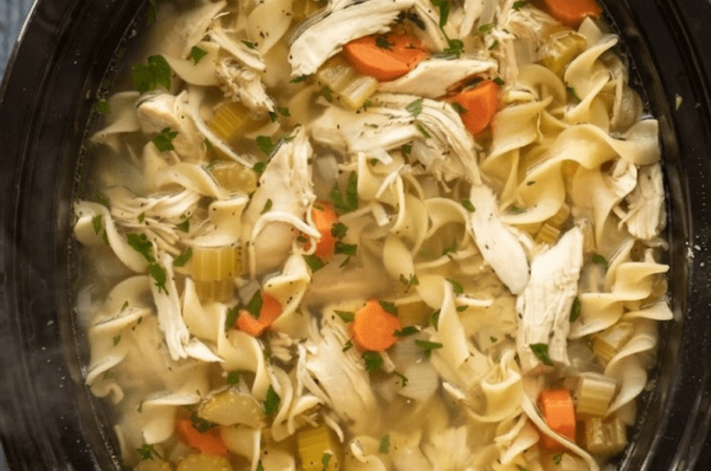 Slow Cooker Chicken Noodle Soup