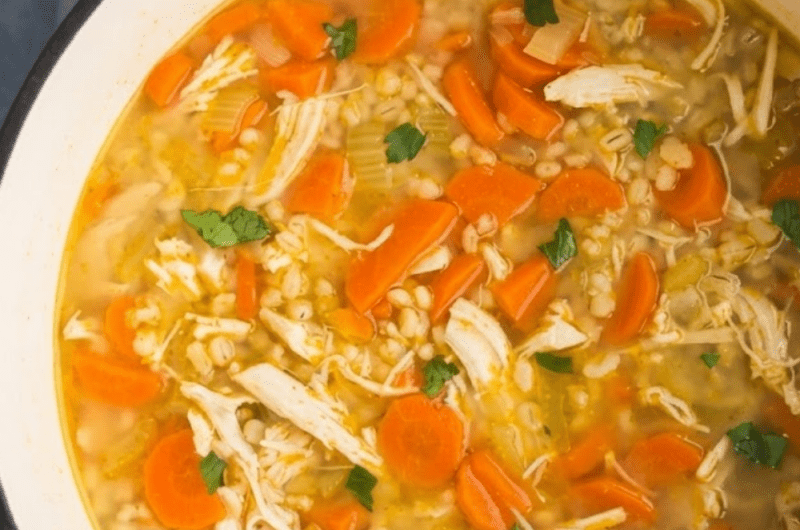 Slow Cooker Chicken Barley Soup