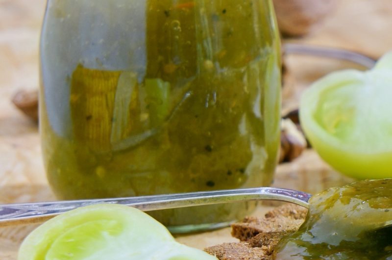 Slow Cooker Green Tomato Jam