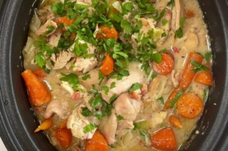 Slow Cooker Chicken and Bacon Casserole