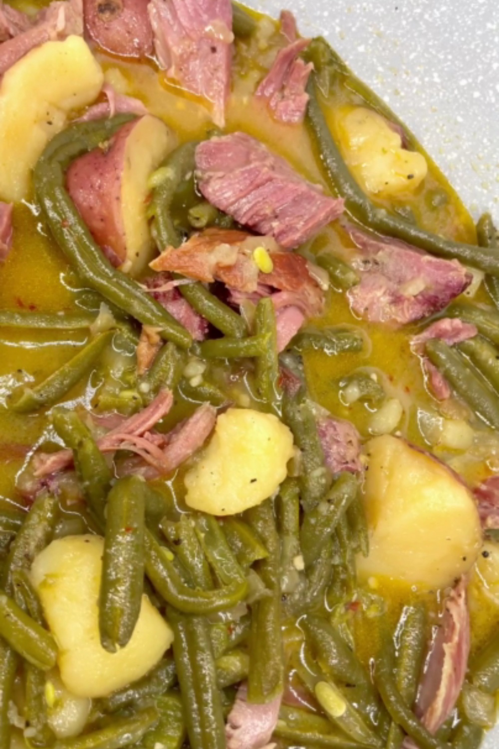 Slow Cooker Green Beans With Smoked Turkey