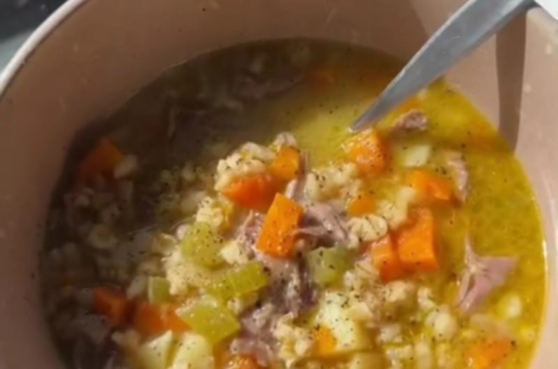 Slow Cooker Lamb Shank Soup