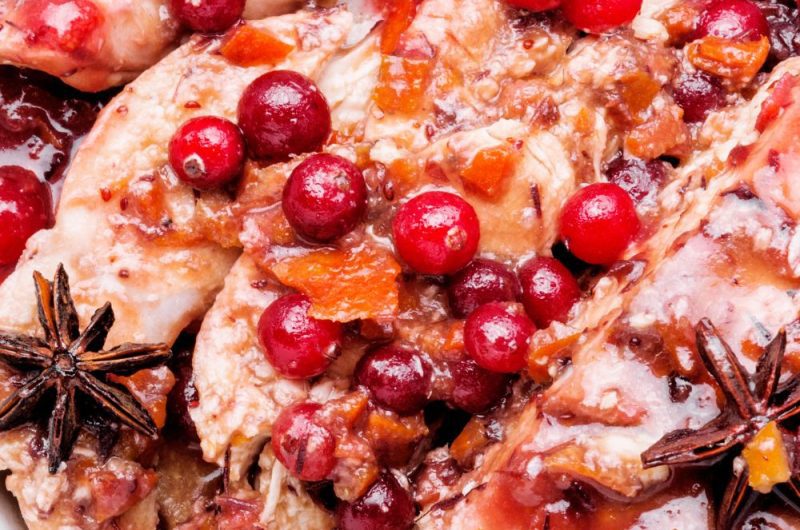 3 Ingredient Slow Cooker Cranberry Chicken