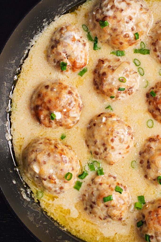 3 Ingredients Crockpot Swedish Meatballs