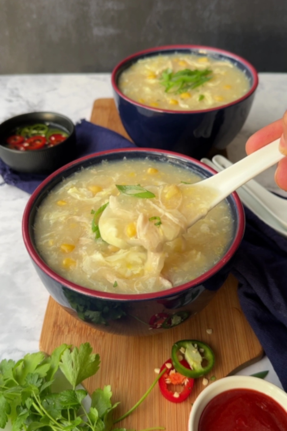 4 Ingredients Slow Cooker Easy Chicken and Corn Soup