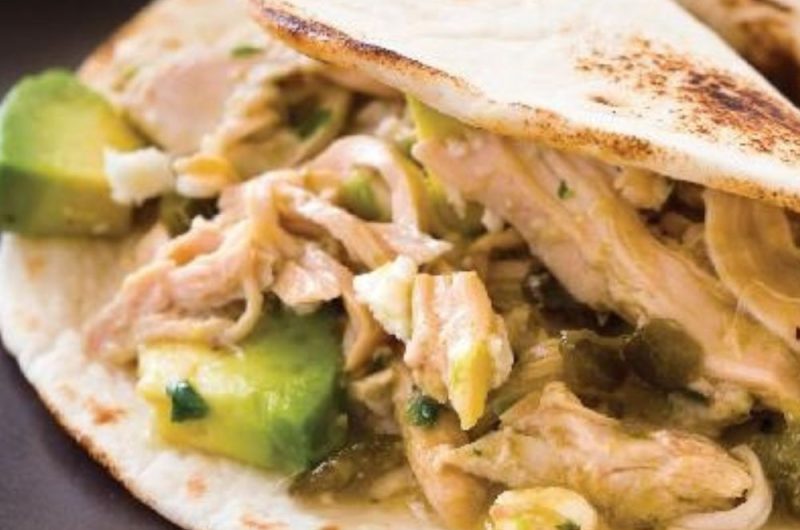 Slow Cooker Chicken Thighs Tomatillo Tacos