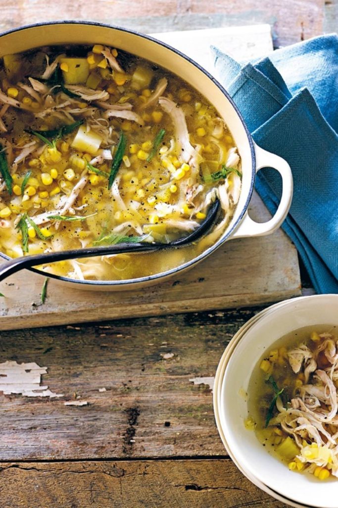 Slow Cooker Chicken and Sweetcorn Soup