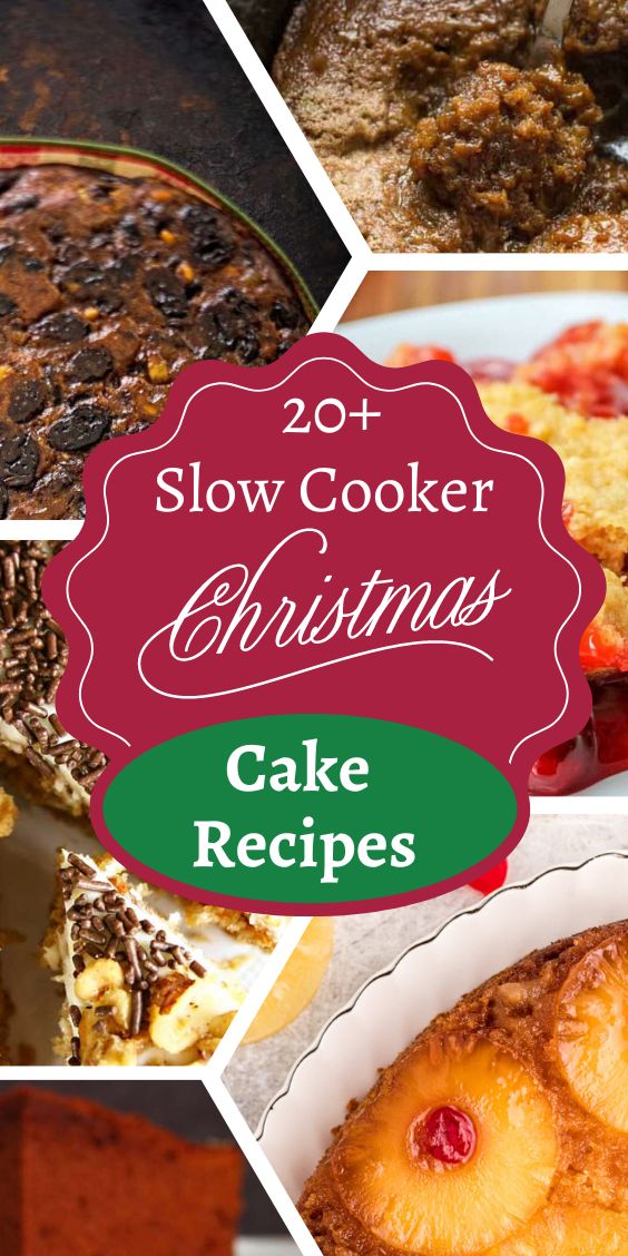 20 Slow Cooker Christmas Cake Recipes