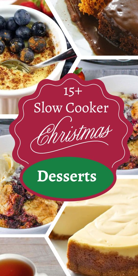 15 Slow Cooker Christmas Desserts