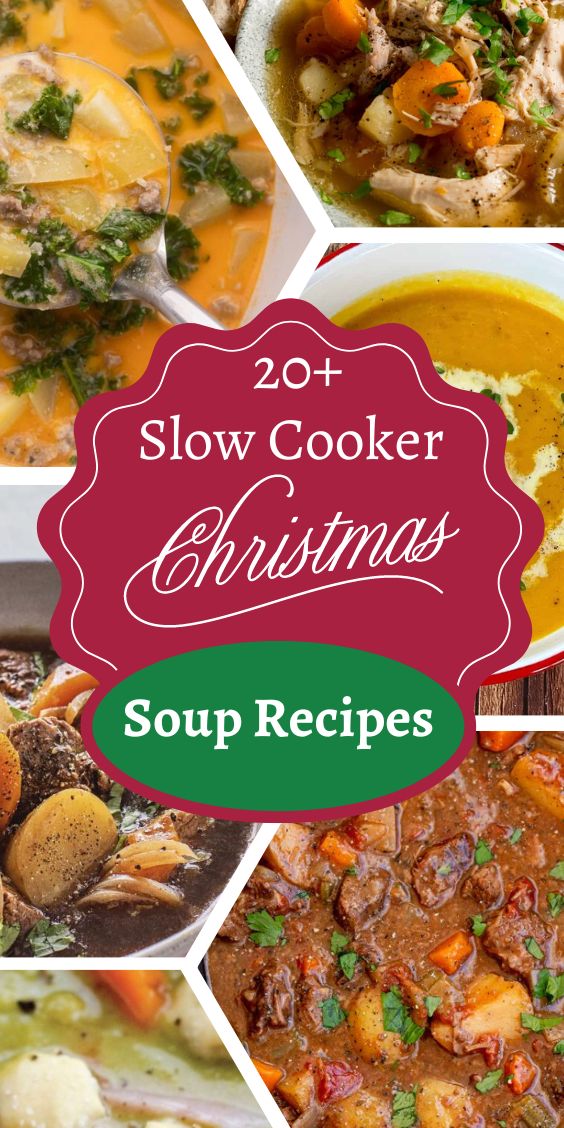 20 Slow Cooker Christmas Soup Recipes