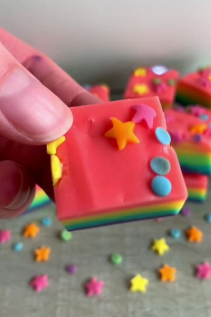 Slow Cooker Rainbow Fudge