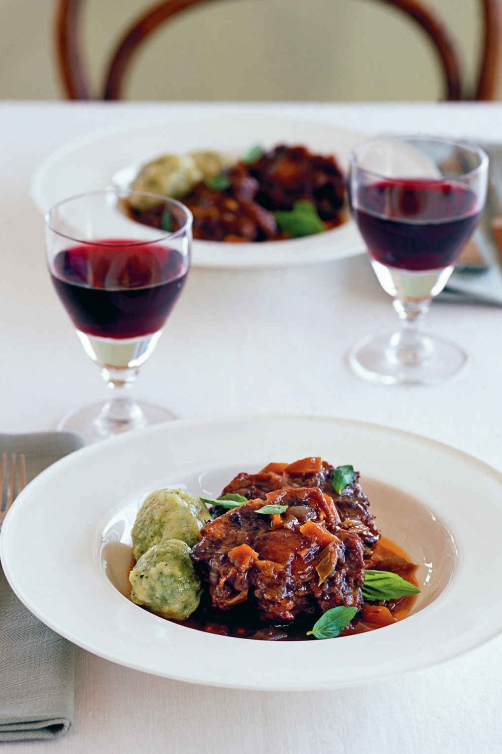Braised Oxtail with Basil Dumplings Easy Peasy Slow Cook