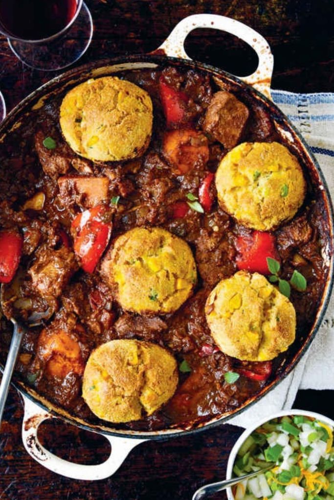 Brazilian Pork Stew with Corn Dumplings