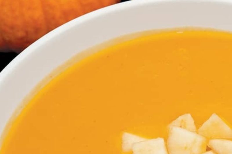 Delicata Squash and Pear Soup In Slow Cooker