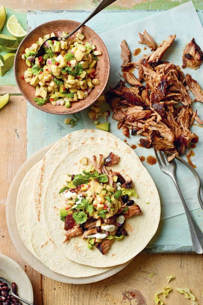 Jerk Pulled Pork with Banana Salsa