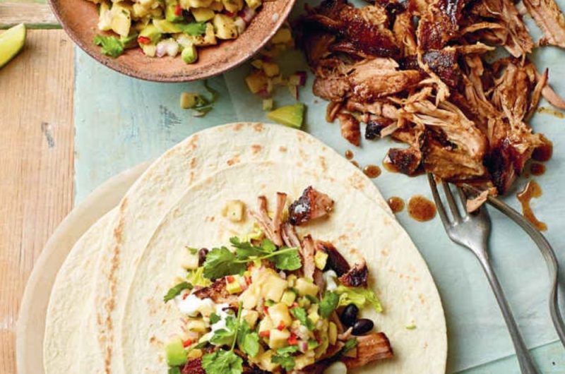 Jerk Pulled Pork with Banana Salsa