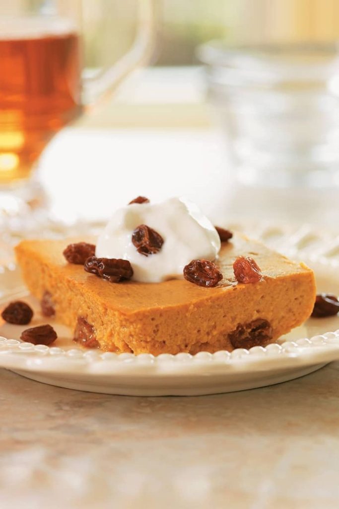 Lower-sugar Raisin-orange Pumpkin Pie Pudding