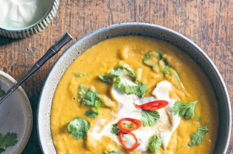 Indian Curried Yellow Split Pea and Coconut Soup