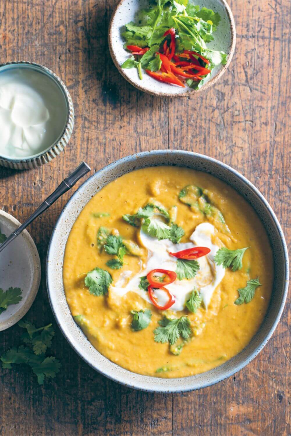 Indian Curried Yellow Split Pea and Coconut Soup