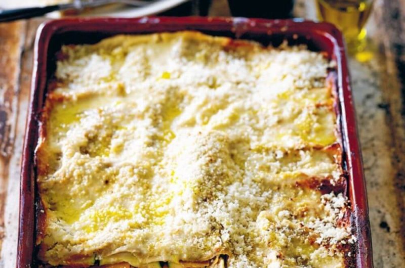 Slow Cooker Cauliflower, Celeriac and Pumpkin Lasagne