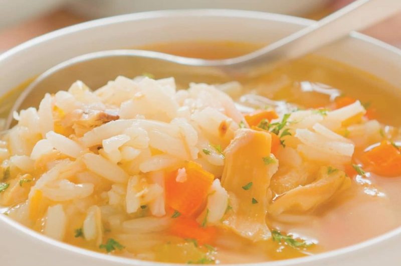 Slow Cooker Easy Chicken Rice Soup