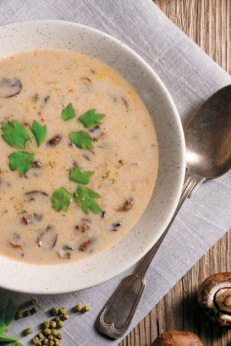 Slow Cooker Easy Cream of Mushroom Soup - Easy Peasy Slow Cook