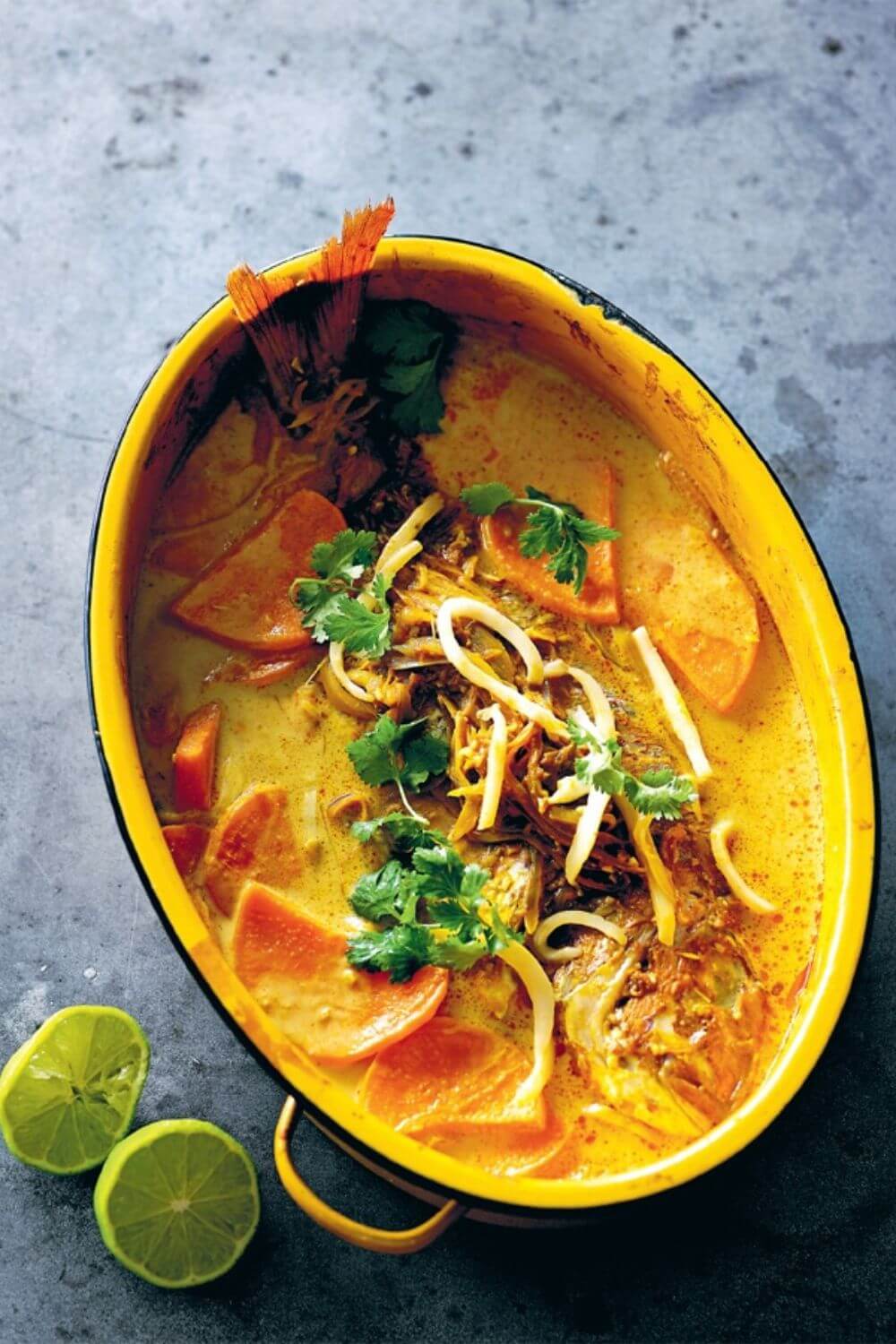 Slow Cooker Fish, Young Coconut and Sweet Potato Curry