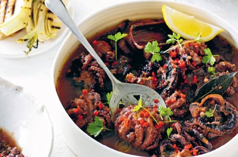 Slow Cooker Greek Octopus