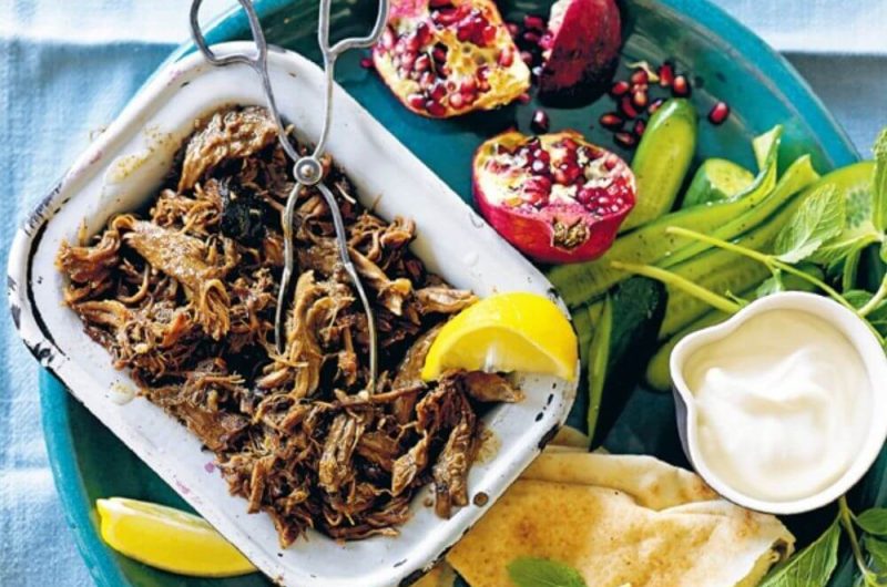 Slow Cooker Middle Eastern Pulled Lamb