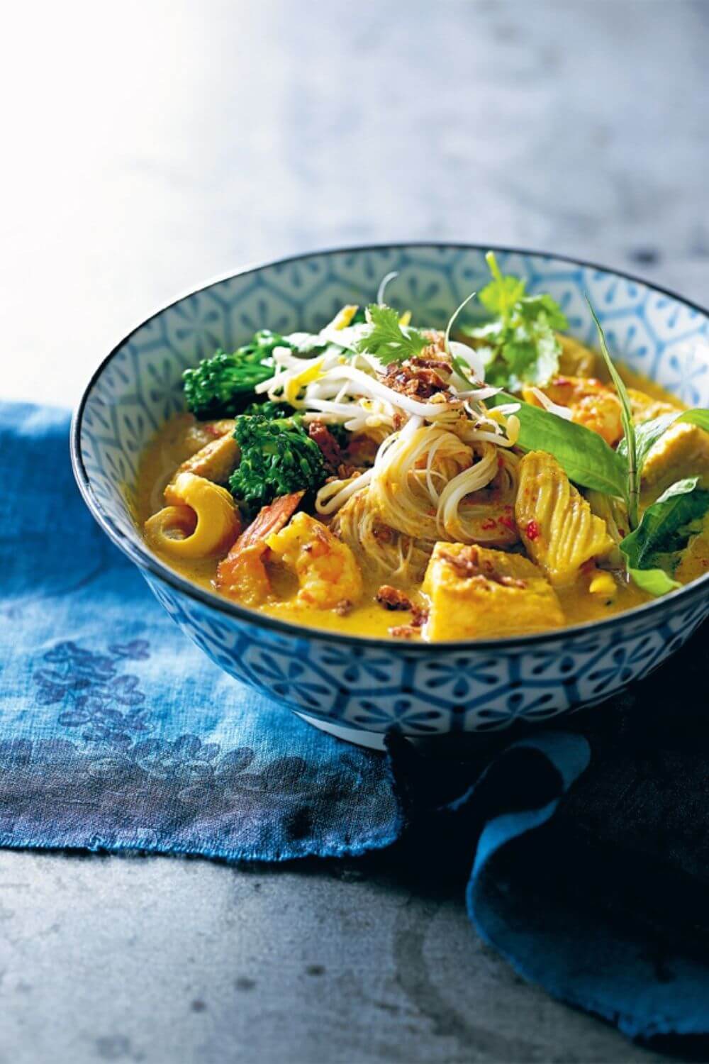 Slow Cooker Prawn and Squid Laksa