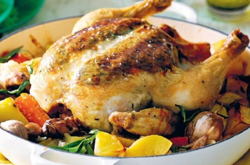 Slow Cooker Tarragon Chicken With 40 Garlic Cloves