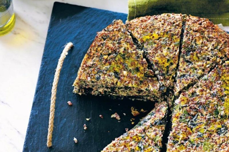 Quinoa, Kale and Ricotta Cake