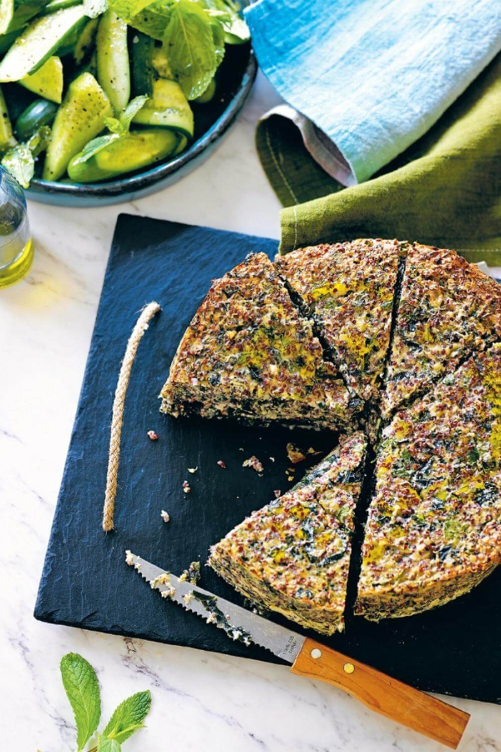 Quinoa, Kale and Ricotta Cake