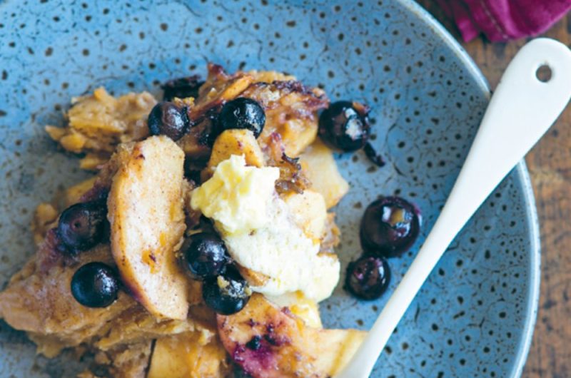 Slow Cooker Apple And Blueberry Pie