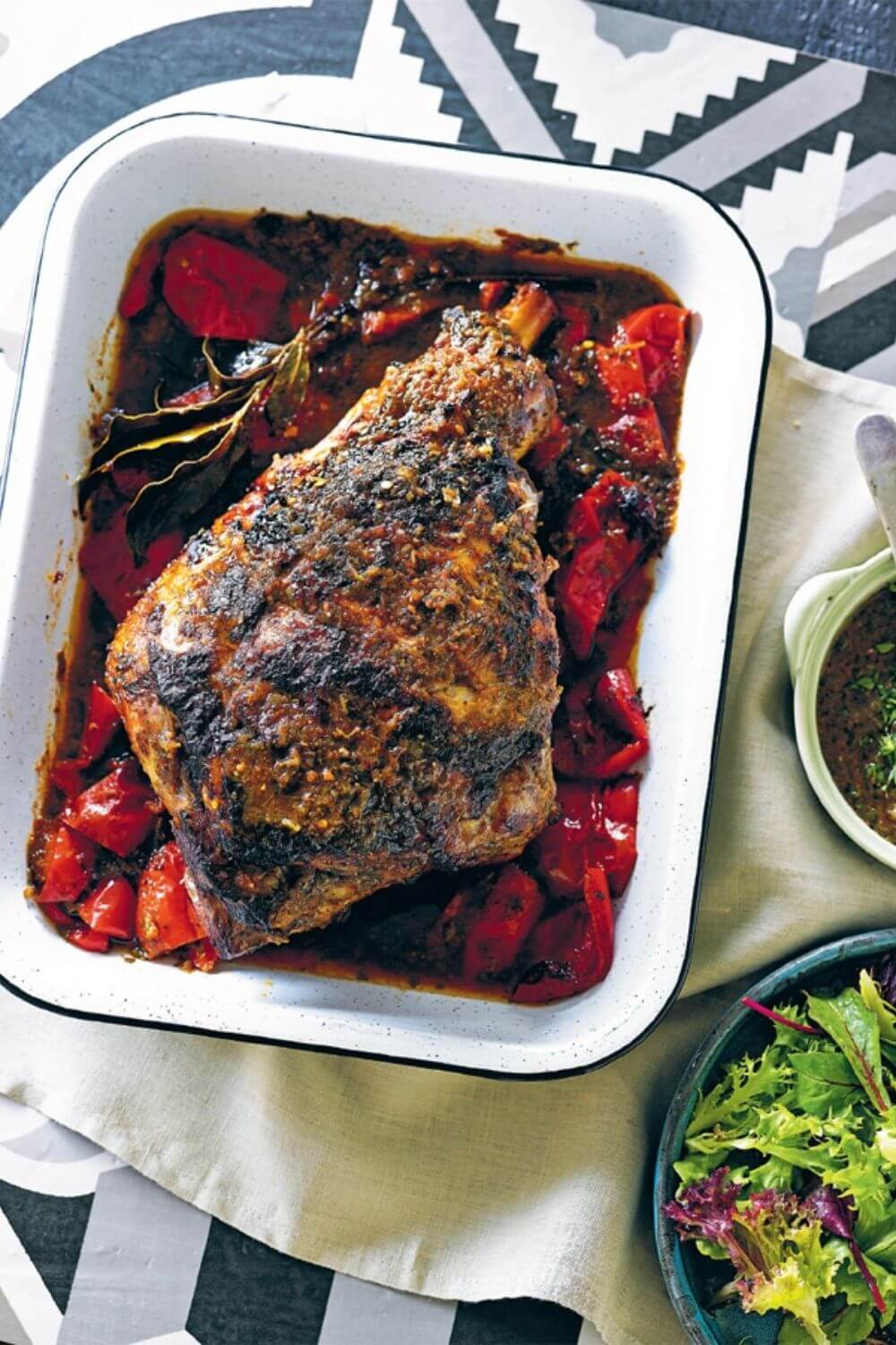 Slow Cooker Argentinian-style Lamb Leg With Chimichurri