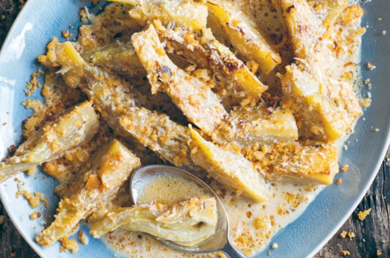 Slow Cooker Braised Fennel With Sourdough And Garlic Crumbs