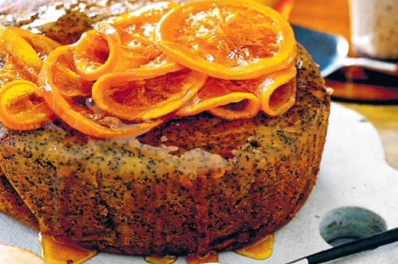 Slow Cooker Orange and Poppy Seed Cake