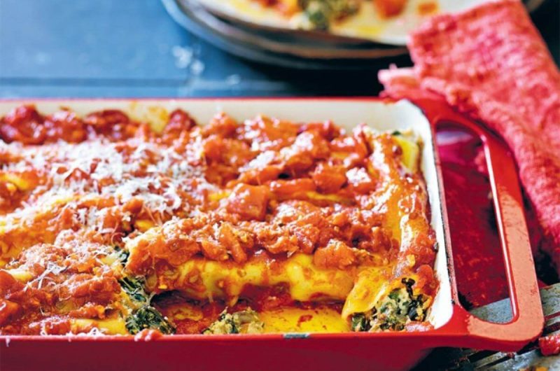 Slow Cooker Three Cheese and Silverbeet Cannelloni