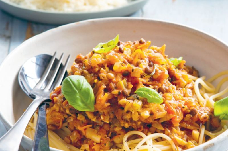 Slow Cooker Cauliflower And Lentil ‘Bolognese’