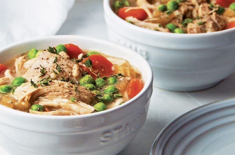 Slow Cooker Chicken Pot Pie Soup