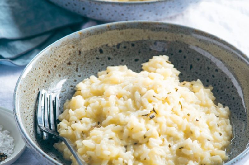 Slow Cooker Fontina And Rosemary Risotto